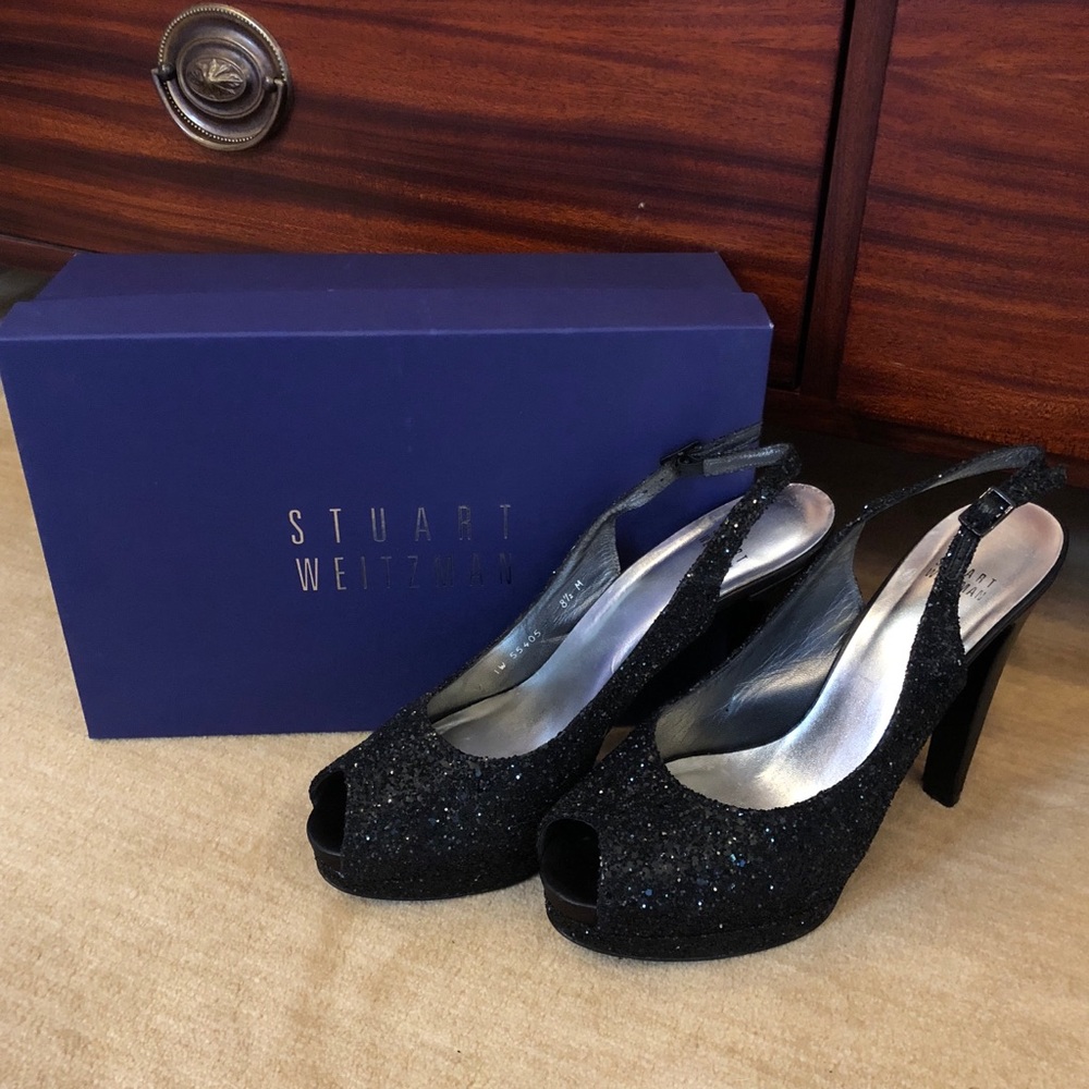 Stuart Weitzman Glitter Heels